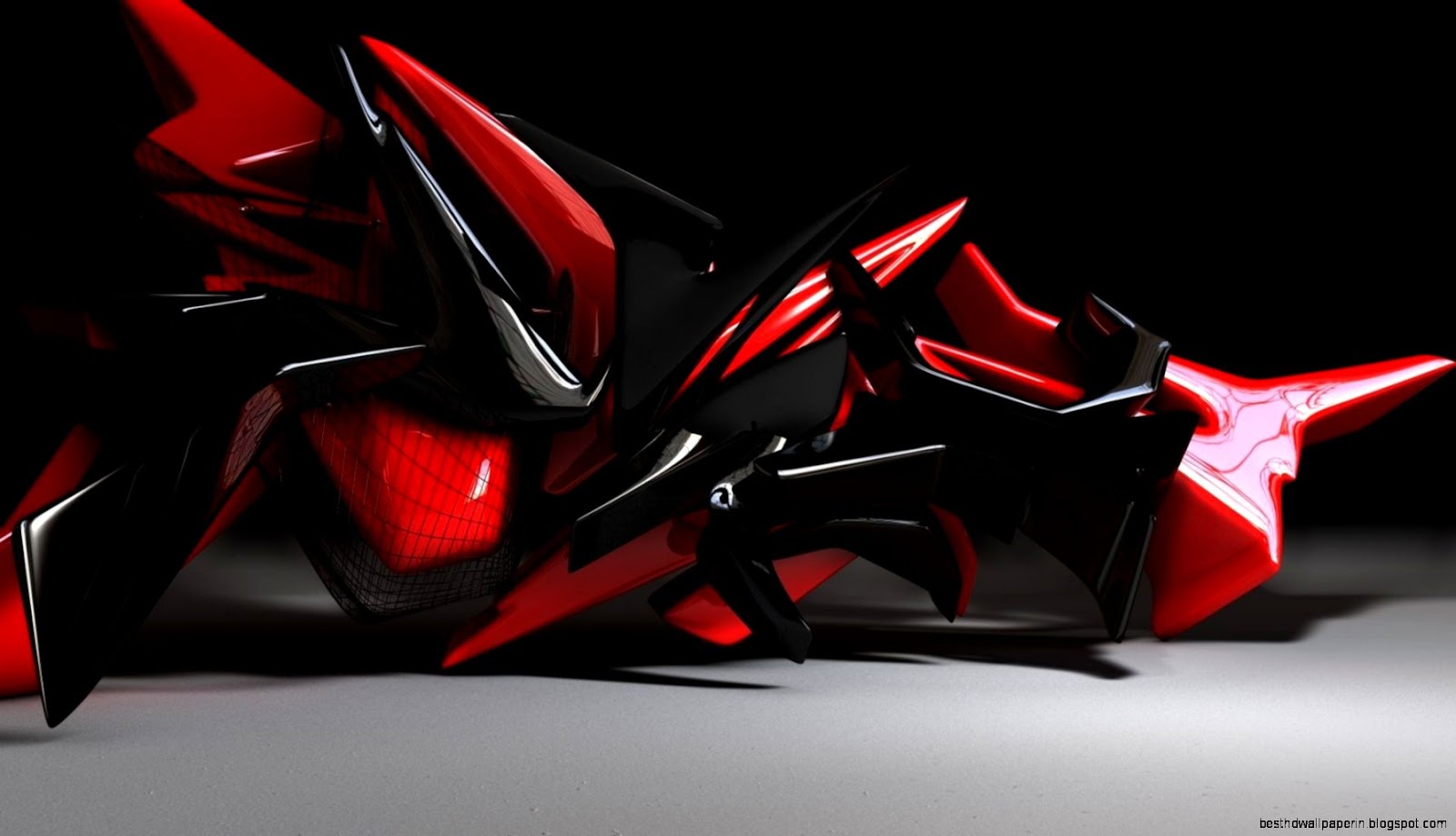 Cool 3D Background Designs Red