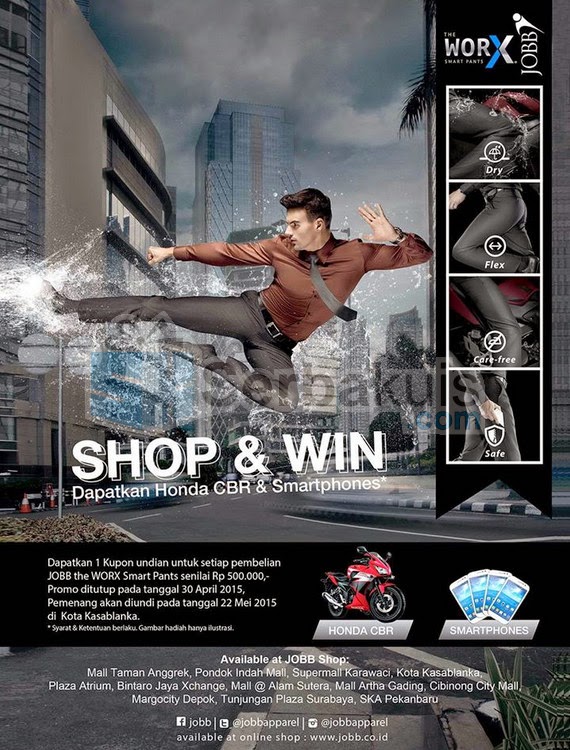 Undian JOBB Shop & Win Berhadiah Motor Honda CBR