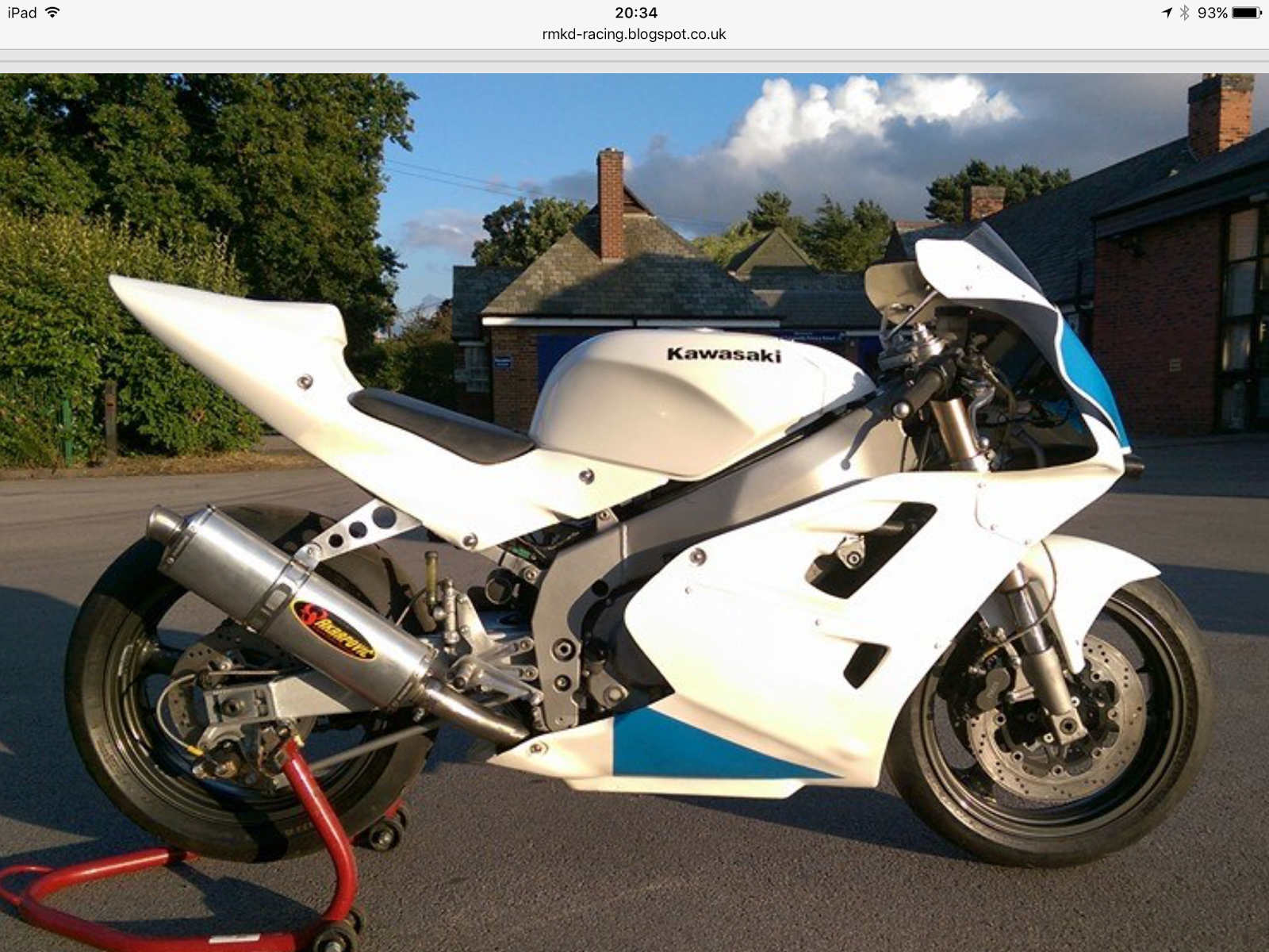 RMKD RACING Kawasaki ZXR 400 build and new seat unit design July 2015