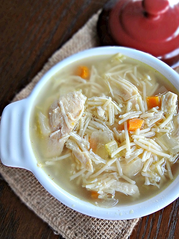 The Cooking Actress Slow Cooker Chicken Noodle Soup