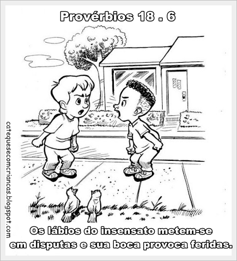 Paróquia Senhor Deus Menino: Provérbios para Colorir