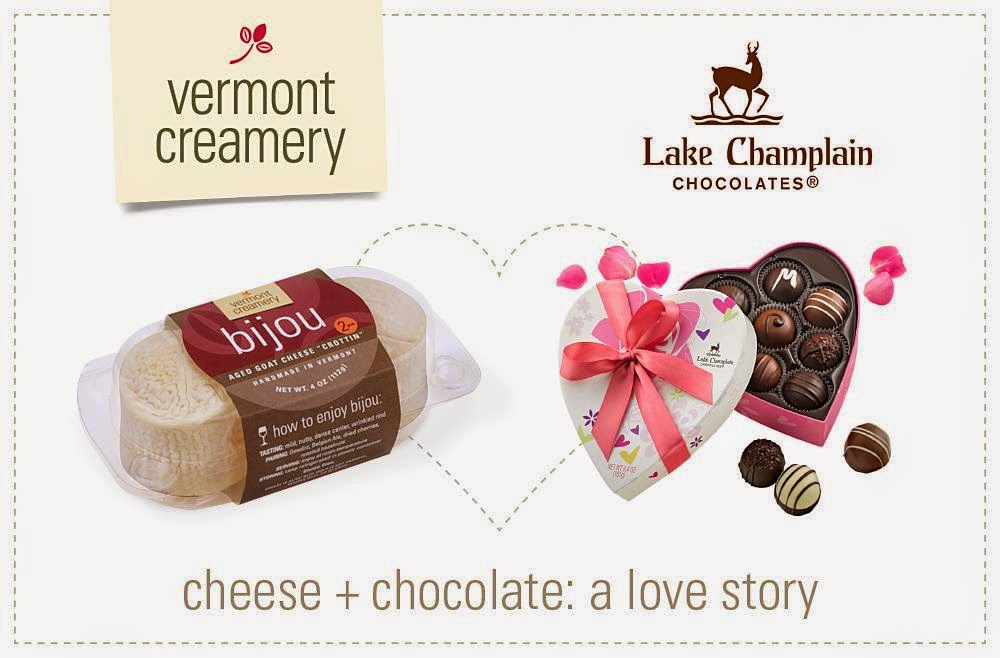 Valentine's Day giveaway from Vermont Creamery and Lake Champlain Chocolates
