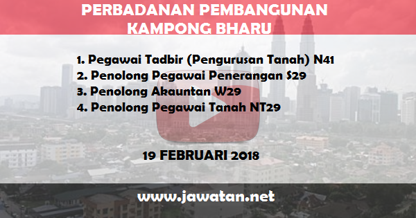 Jawatan Kosong di Perbadanan Pembangunan Kampong Bharu Jawatan Kosong di Perbadanan Pembangunan Kampong Bharu
