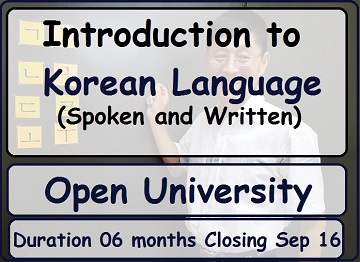 Introduction for Korean Language (Spoken and Written)