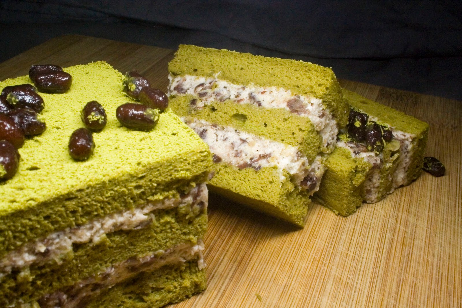 Matcha & Adzuki Layer Cake (Red Bean) A Tall Order