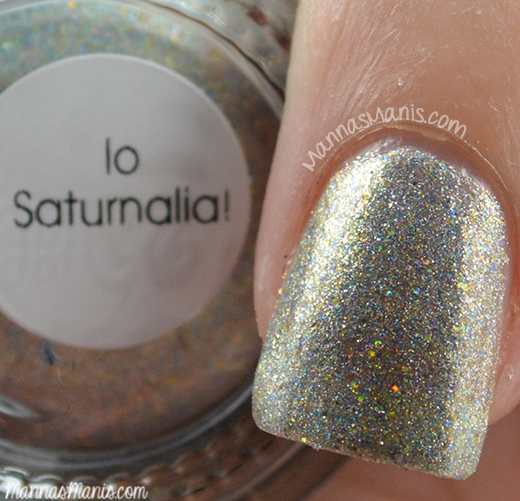 Aliquid Lacquer lo Saturnalia, holographic nail polish
