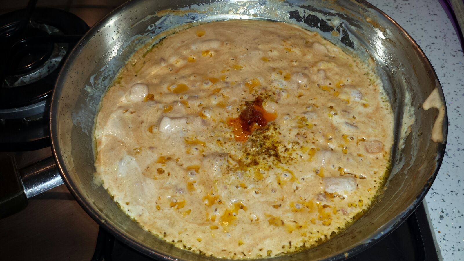 Cucinare con Anna Pasta con pancetta e curry