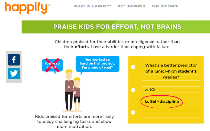 happify raising happy kids infograph on onequartermama.ca