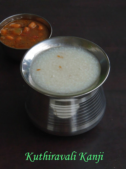 Barnyard Millet Porridge, Kuthiravali Kanji, Millet Kanji