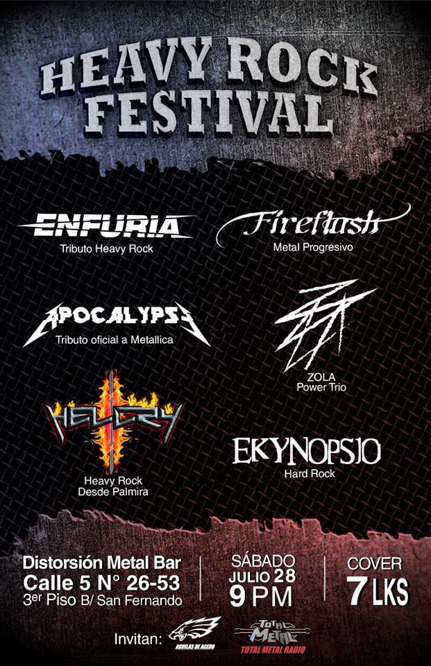 Resultado de imagen para heavy rock festival cali 2018