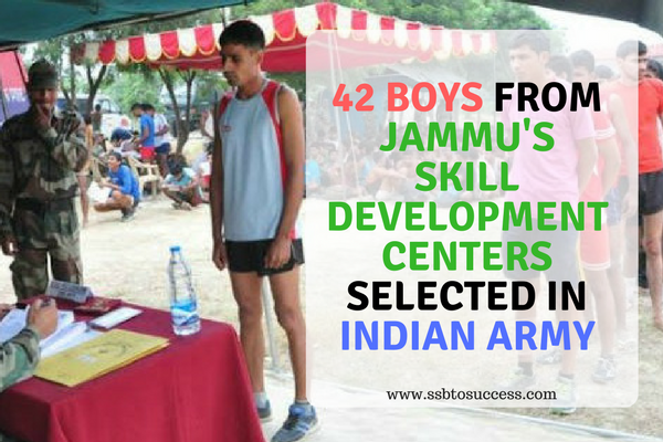 42 Boys from Jammu's Skill Development Centers Selected in Indian Army