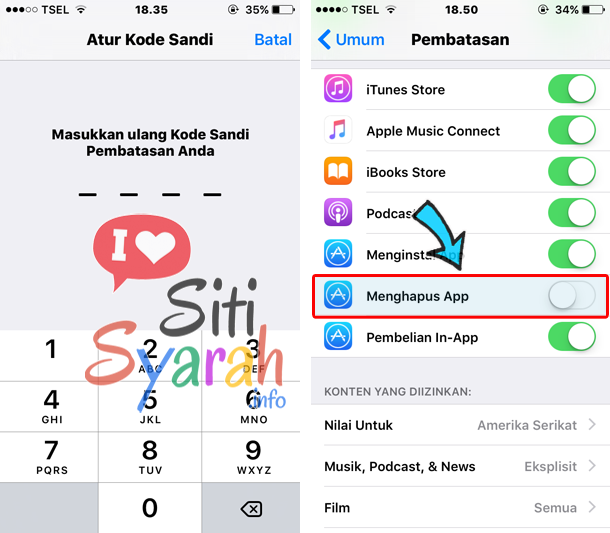 agar aplikasi iPhone tidak bisa dihapus