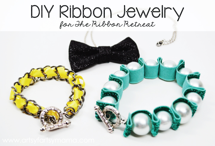DIY Ribbon Jewelry from artsyfartsymama.com #jewelry #ribbon
