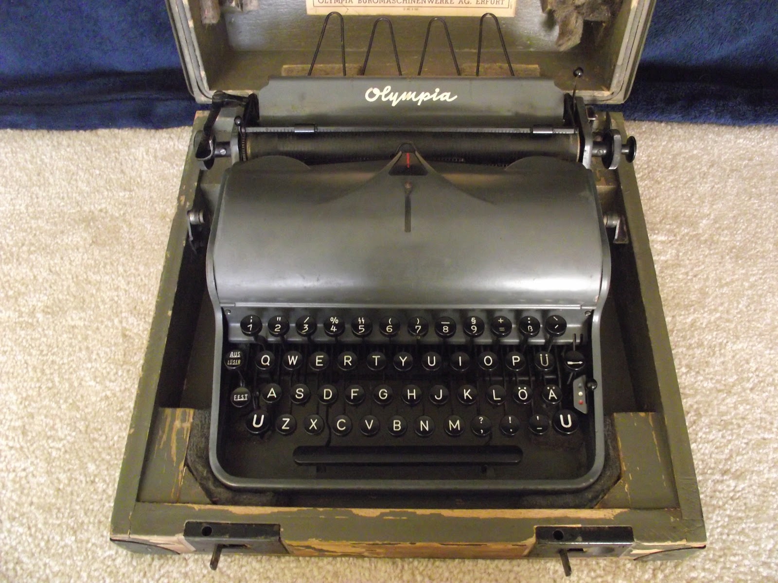 Typewriters 101 My WWII German Field Typewriter