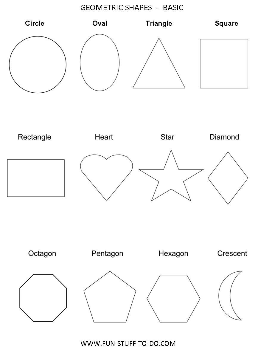 Hand By Hand To Learn English Important Worksheets For Kids To Learn Shapes