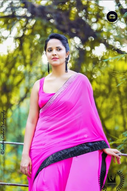 TV Anchor Anasuya Sexy Saree Photoshoot Stills