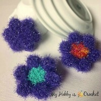 3D flower scrubby
