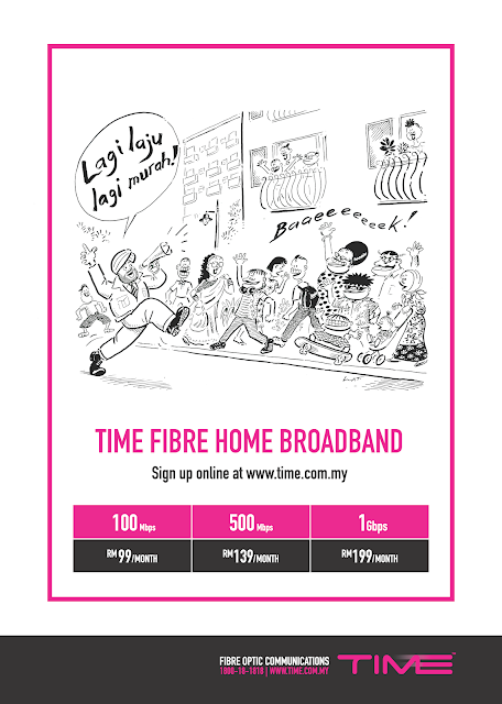 Dapatkan TIME Fibre Home Broadband 1Gbps Dengan Harga Bermula RM99 Sebulan