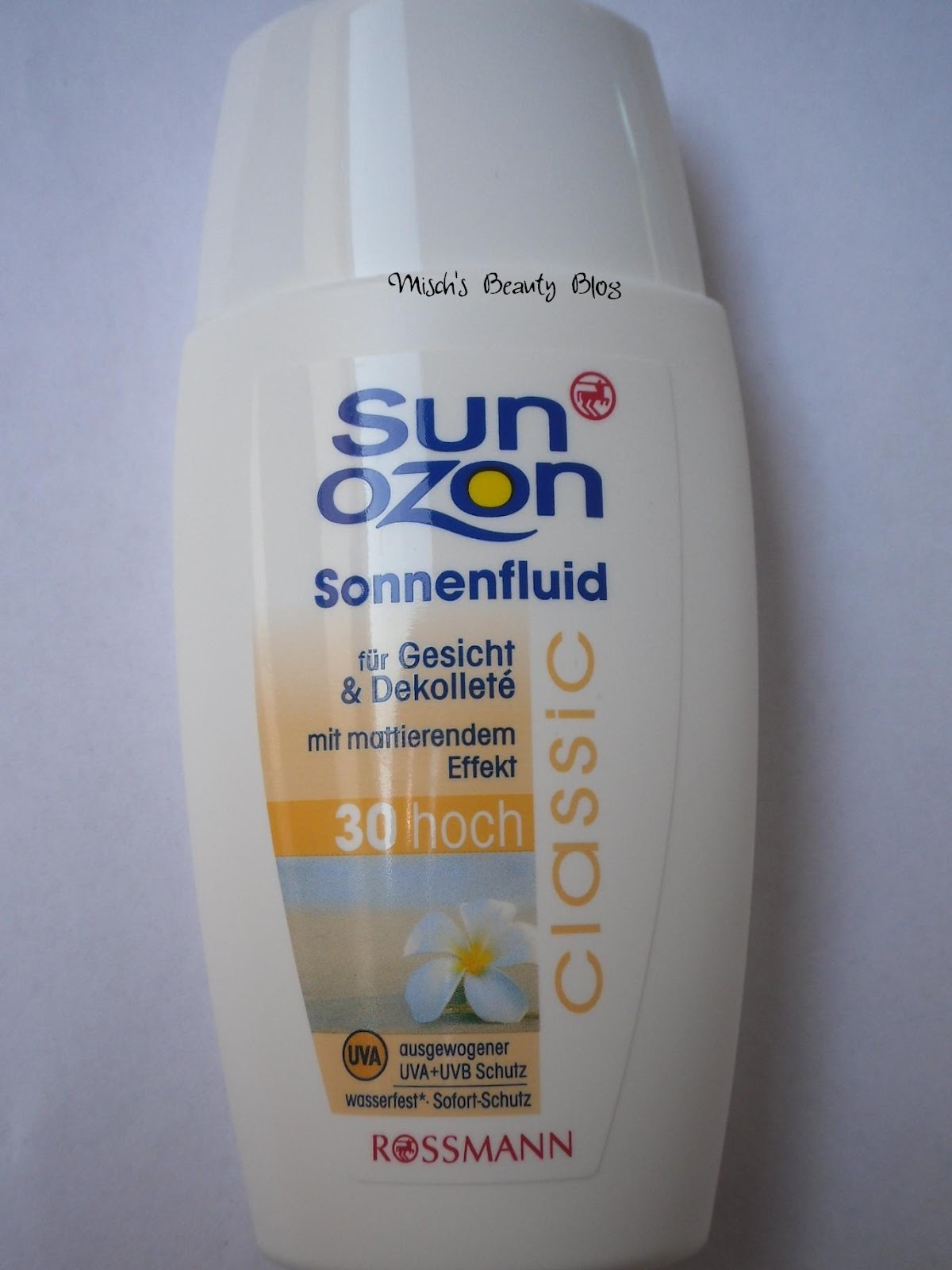 Misch's Beauty Blog: Review: SunOzon Sun Fluid for face SPF 30