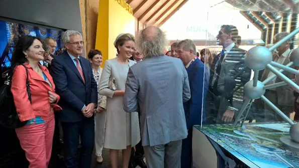 Queen Mathilde of Belgium attends the opening ceremony of the national day of Belgium at the Expo 2015