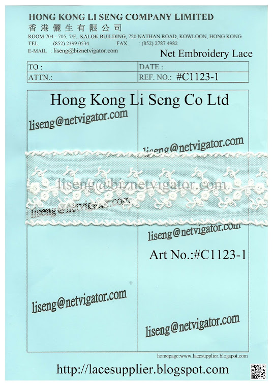 Net Embroidery Lace Manufacturer - Hong Kong Li Seng Co Ltd