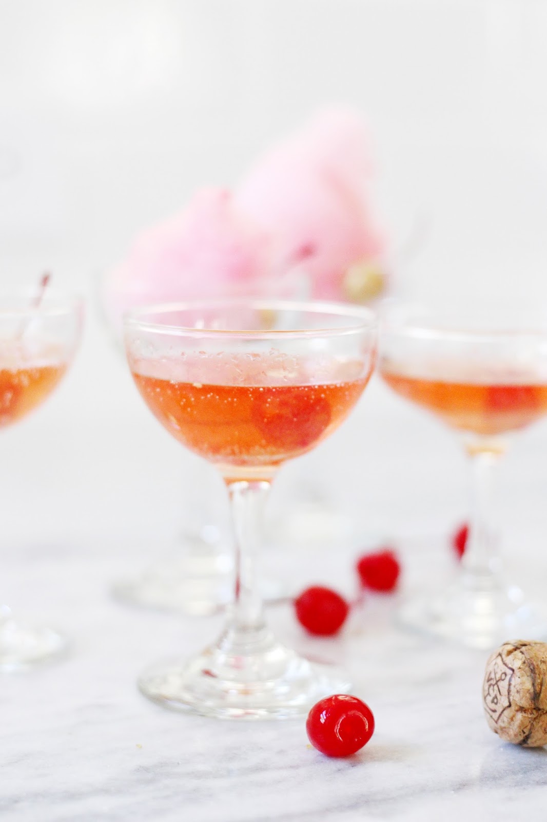 Cotton Candy Champagne Cocktail Olive and Tate