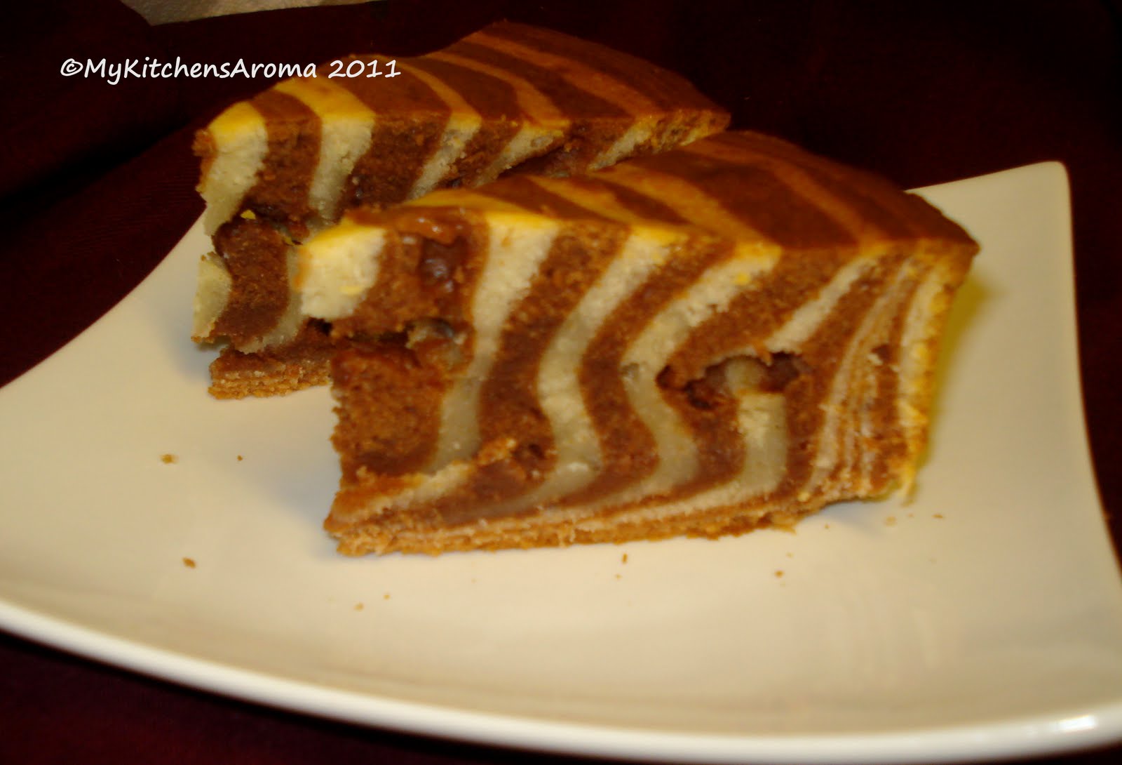 The Sizzling Pan "Pat a Cake" Zebra Cake