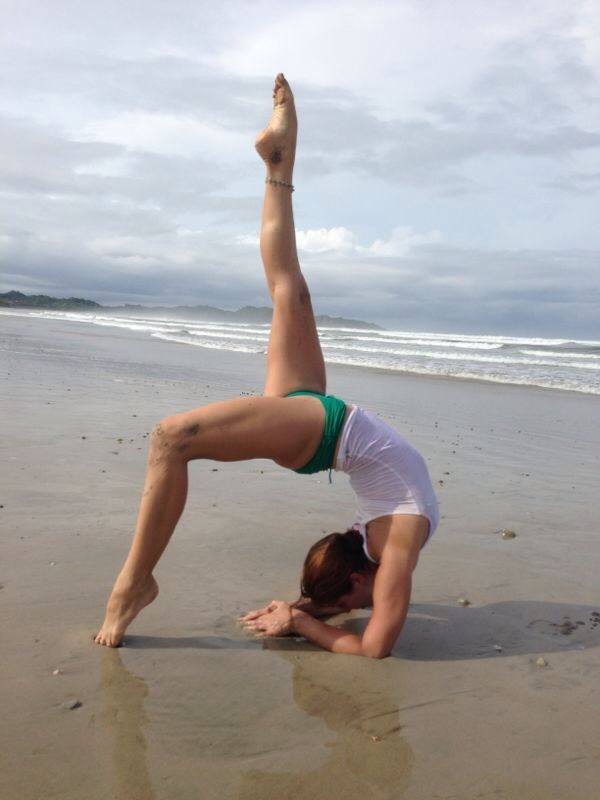 yoga on the beach