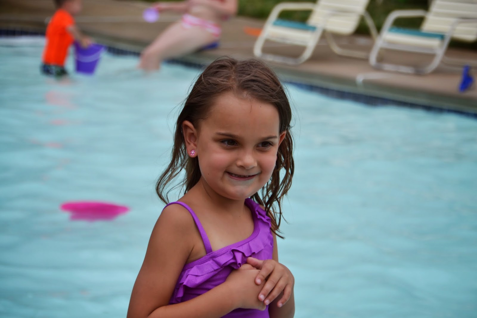 The McMahon Clan Connor's first Wenonah Swim Meet and the girls at the