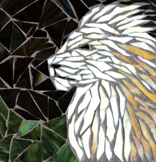 mosaic tile lion