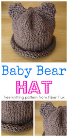 Fiber Flux: Free Knitting Pattern...Baby Bear Hat for Preemie, Newborn ...