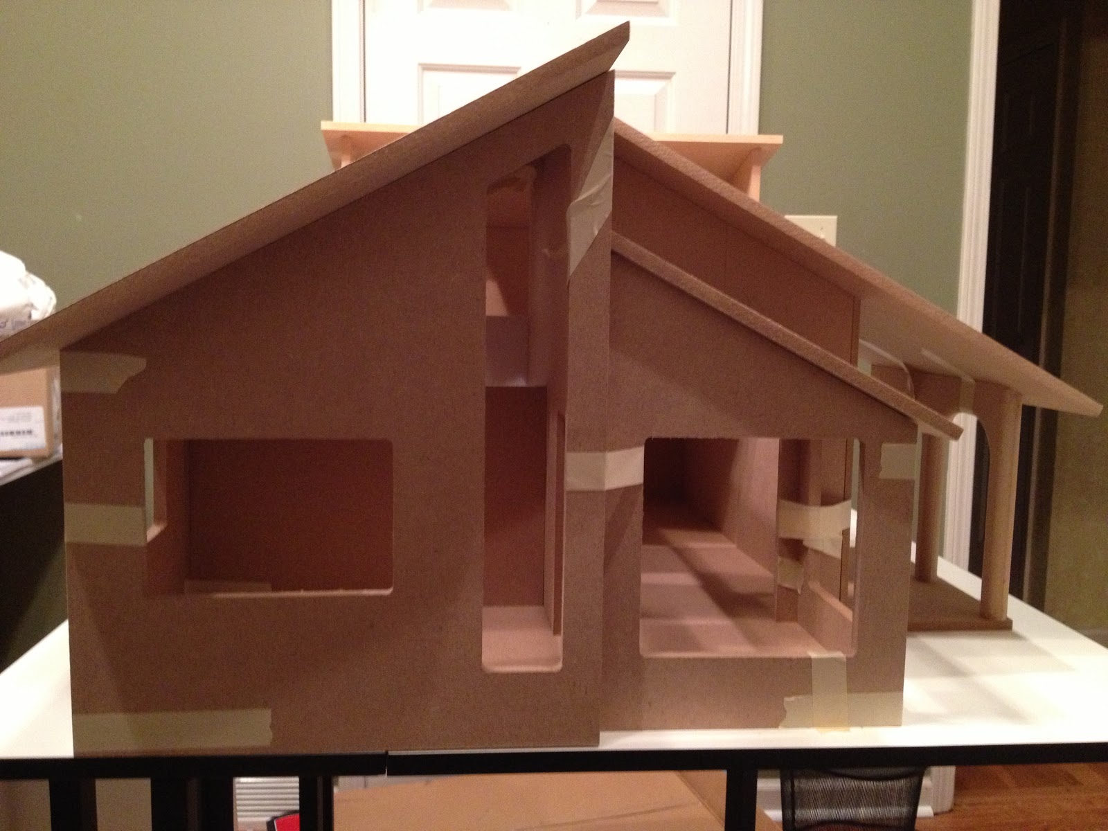 Jocelyn's Mountfield Dollhouse One Modern Dollhouse made from