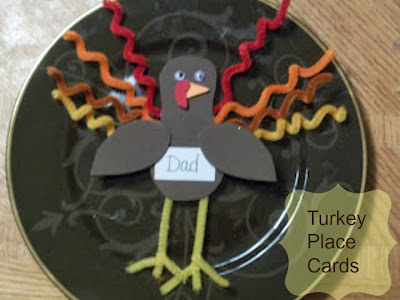How to make Turkey Place Cards for Thanksgiving 