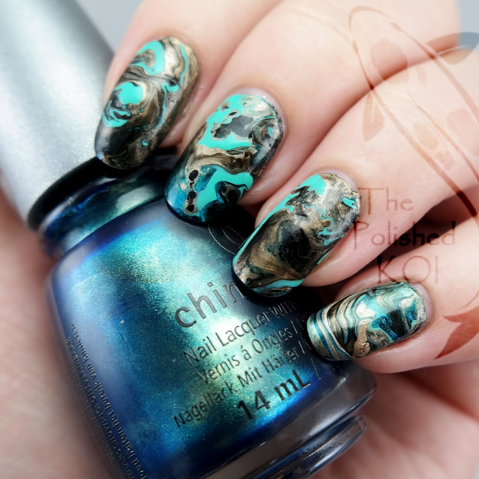 The Polished KOI: Drip Marble - no water needed!