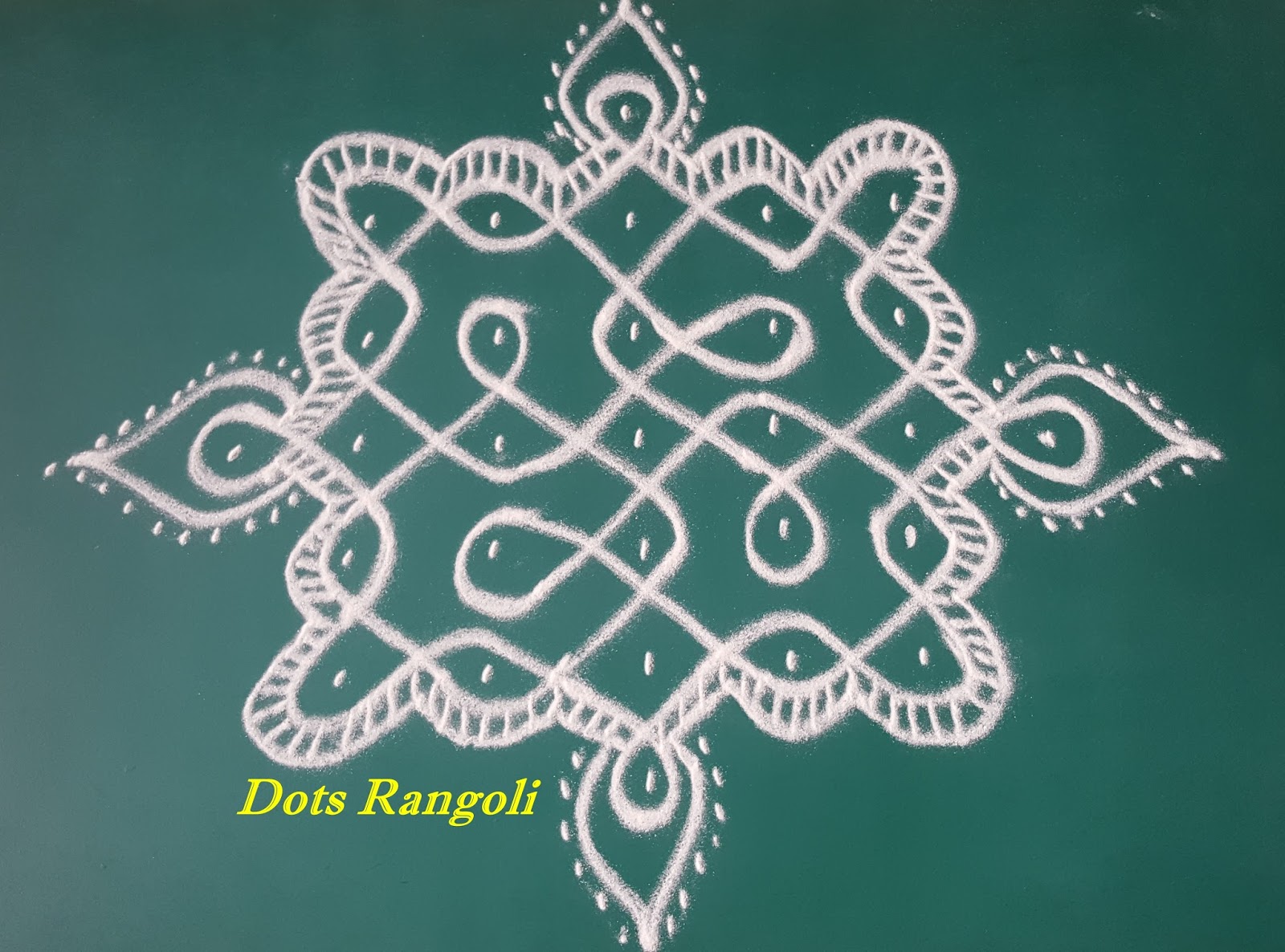 Beginners 8 to 8 dots rangoli designs, 8 pulli kolam collections