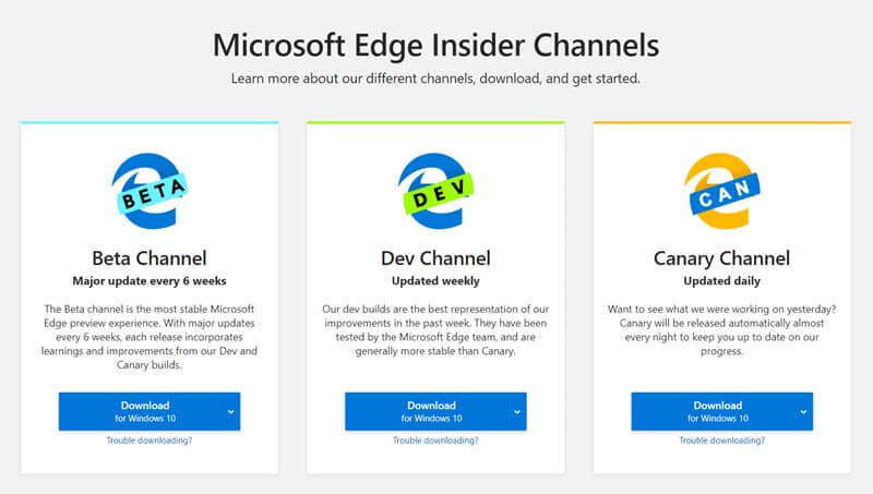 Microsoft's chromium-powered Edge Insiders Channel