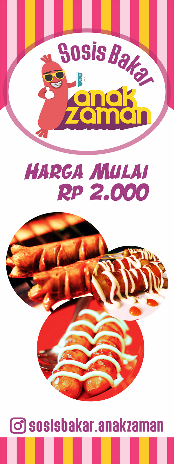 Gambar Banner Sosis Bakar Gambar Hitam HD
