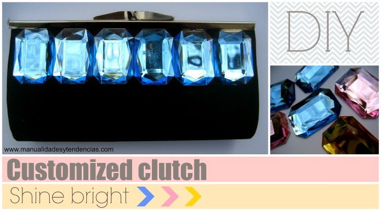 Clutch de pedrería customizado / Customized clutch