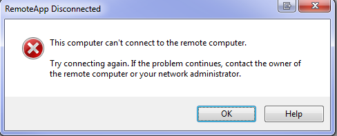 Clint Boessen's Blog: RemoteApp Disconnected This computer ...