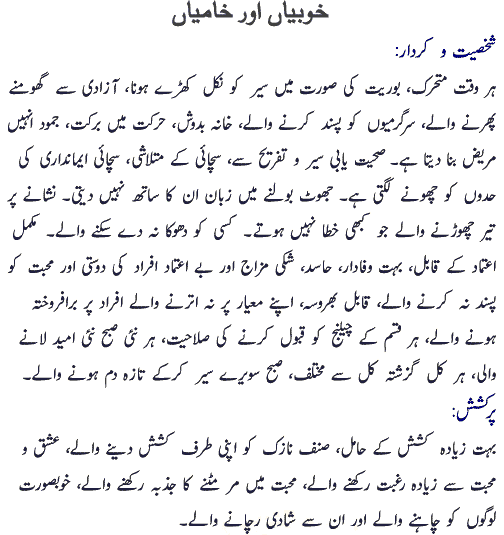 horoscope about sagittarius personality in urdu