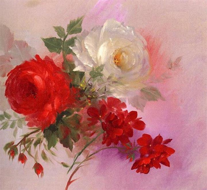 Gary Jenkins, 1962 Still life of flowers Tutt'Art Pittura