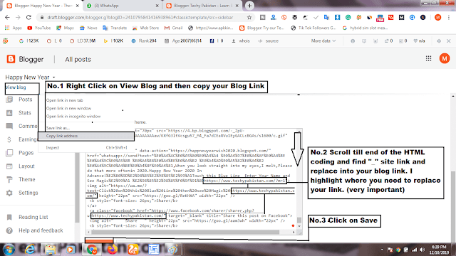 Happy new year 2020 blogger wishing script for free Happy new year 2020 blogger wishing script for free