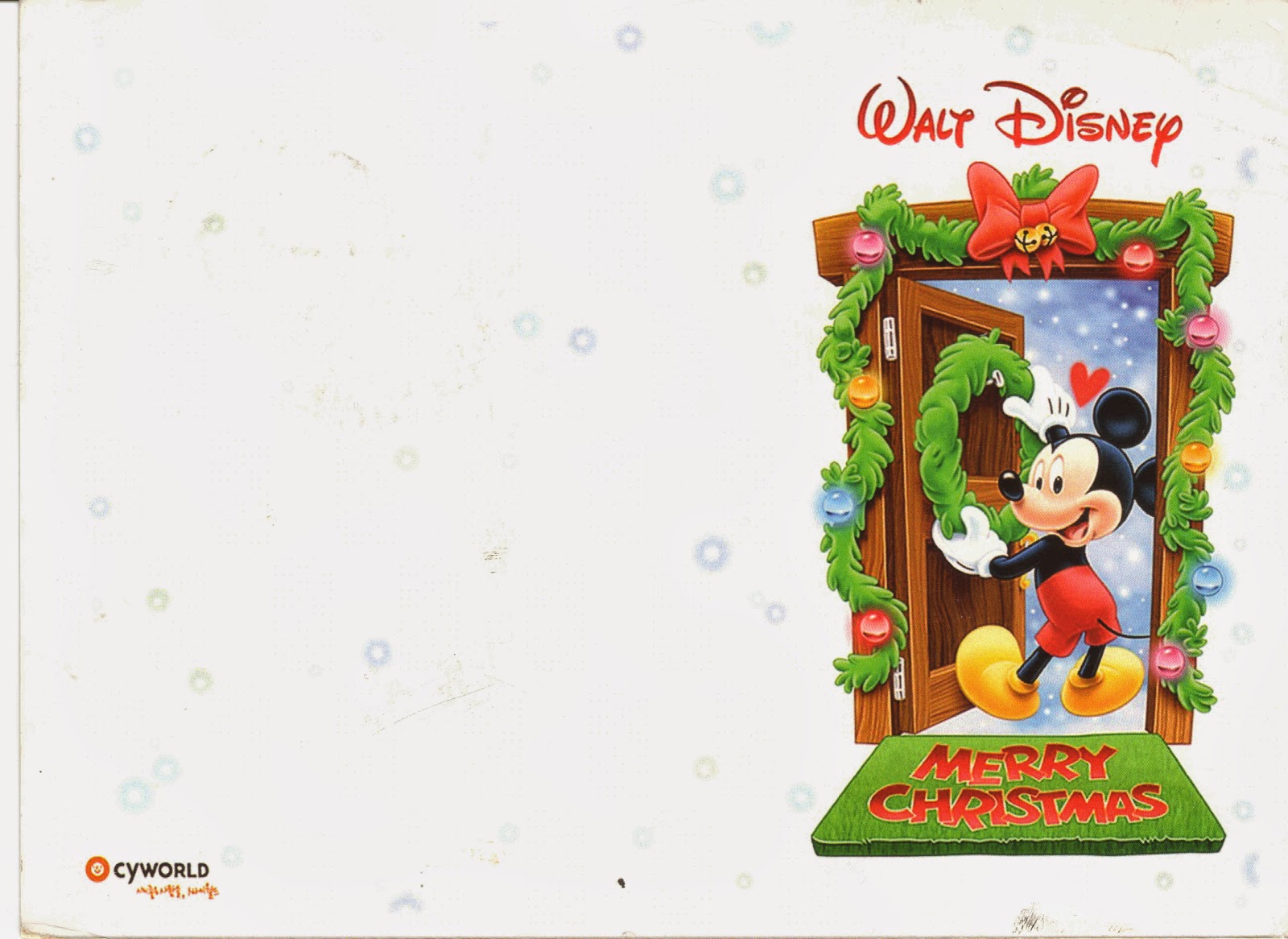 My Postcards Disney Christmas card
