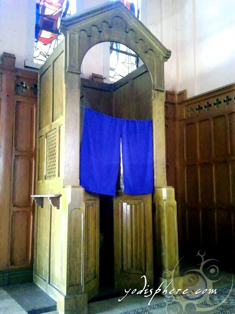 Baguio Cathedral confessional