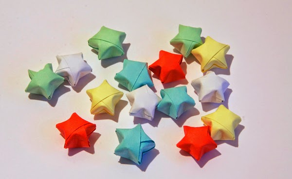 how to make origami Lucky Stars