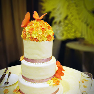 Cherry Blossom Wedding Cake Topper