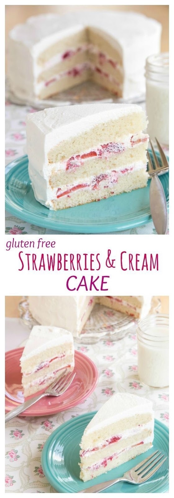 GLUTEN FREE STRAWBERRIES AND CREAM CAKE Recipes Delicious