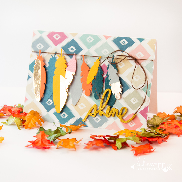 Minc foiled dipped feathers by @createoften for @heidiswapp