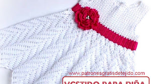 Vestido para nenas tejido al crochet / tutorial