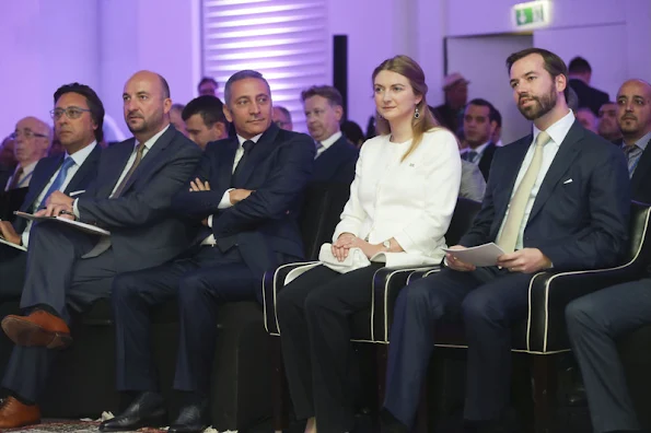 Hereditary Grand Duke Guillaume of Luxembourg and Hereditary Grand Duchess Stephanie of Luxembourg visited Casablanca